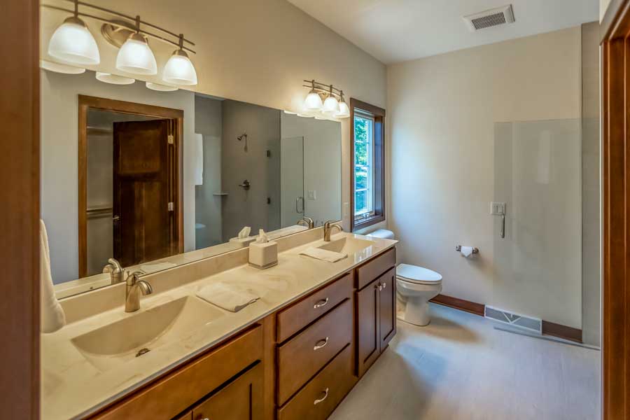 Bathroom with double sink