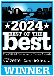 2024 Best of the Best Winner badge from Gazette and GazetteXtra awarded to Cedar Crest Retirement Community